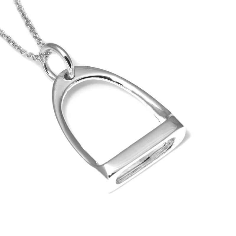 Hallie Stirrup Necklace - Silver main image 1