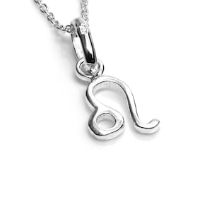 De leeuw ketting in Sterling Zilver, Leo Charme, Zodiac Constellation, Star Sign Sieraden, Astrologie Hanger