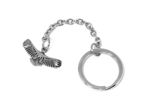 Eagle Keychain in Stainless Steel With 25 Mm Key Ring - Etsy