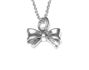 ＴＡＴＩＡＮＡ Silver 925 Glint Big Ribbon Necklace NZ2182 5 TATIANA