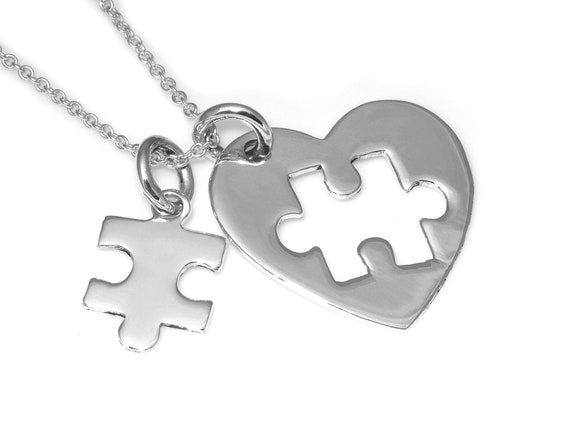 200 Ciondoli Puzzle Con Cuore In Ottone - Pendenti Per Gioielli E Consapevolezza Autistica - Foto 4