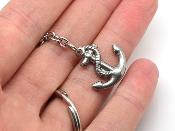 小物 US Exclusive Anchor Key Chain OnlyYou.X Anchor Keychain with Key Ring Anchor Style Key