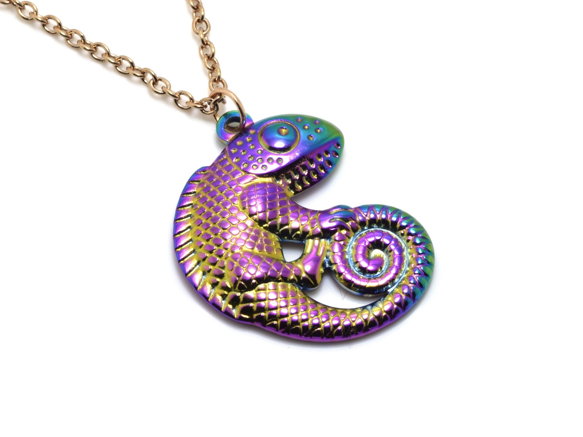 Chameleon necklace outlet