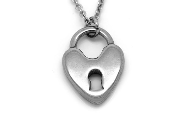★VINTAGE HOLLYWOOD★ Porte Love Lock Necklace 1C64FB4A-F7AB-427B-9771-