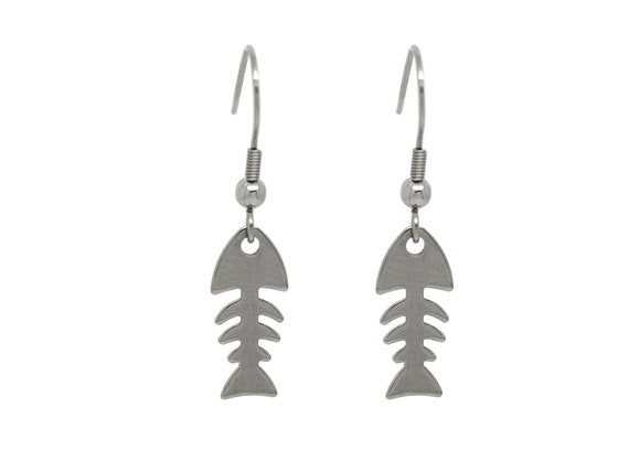 アクセサリー Animal Fetish Pierced Earrings - Silver Punk Octopus Stainless Steel Animal Earrings – GTHIC