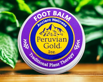 Ultimate Foot Balm | Peruvian Gold Balm | 100% natural and Organic topical remedy | Solar infused traditional Inca formulation