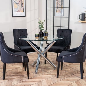 Door knocker dining chairs hot sale