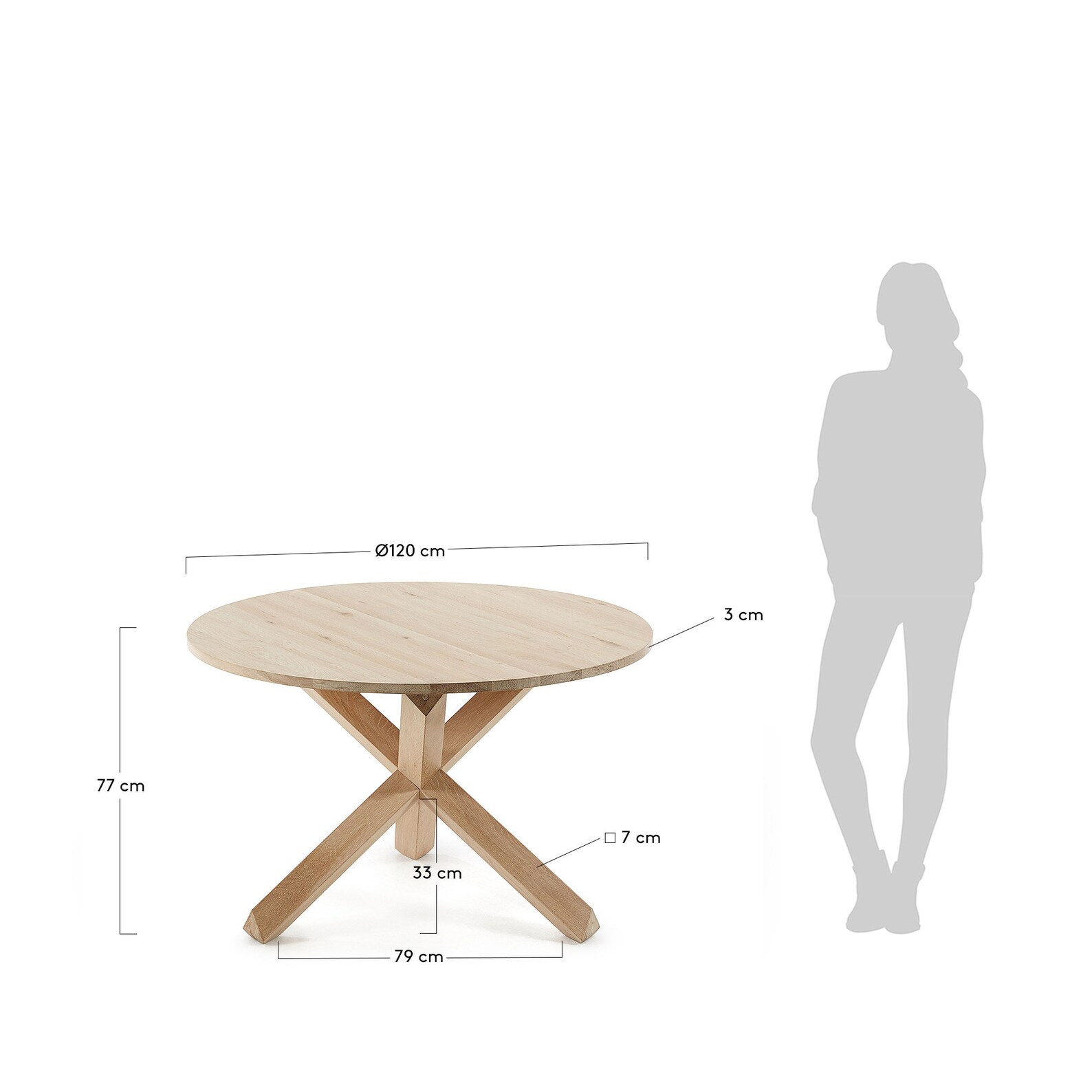Lotus Luxury Solid Oak Wood Round Dining Table With a Stunning Etsy UK