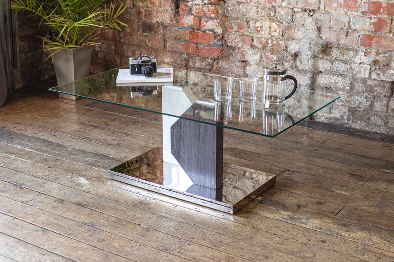 Luxury Glass ALEXIS Coffee Table from COKU Featuring White ...