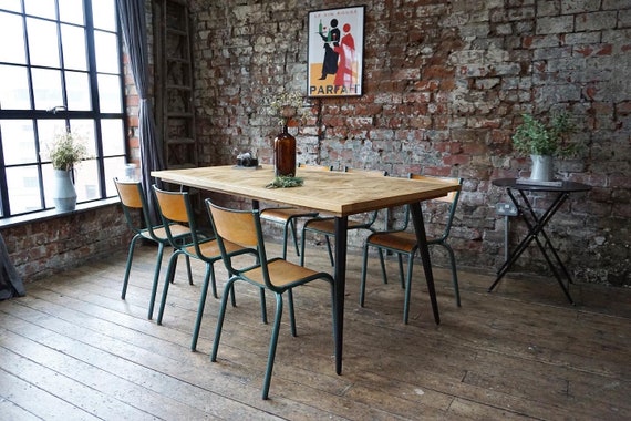 Industrial look dining sale room