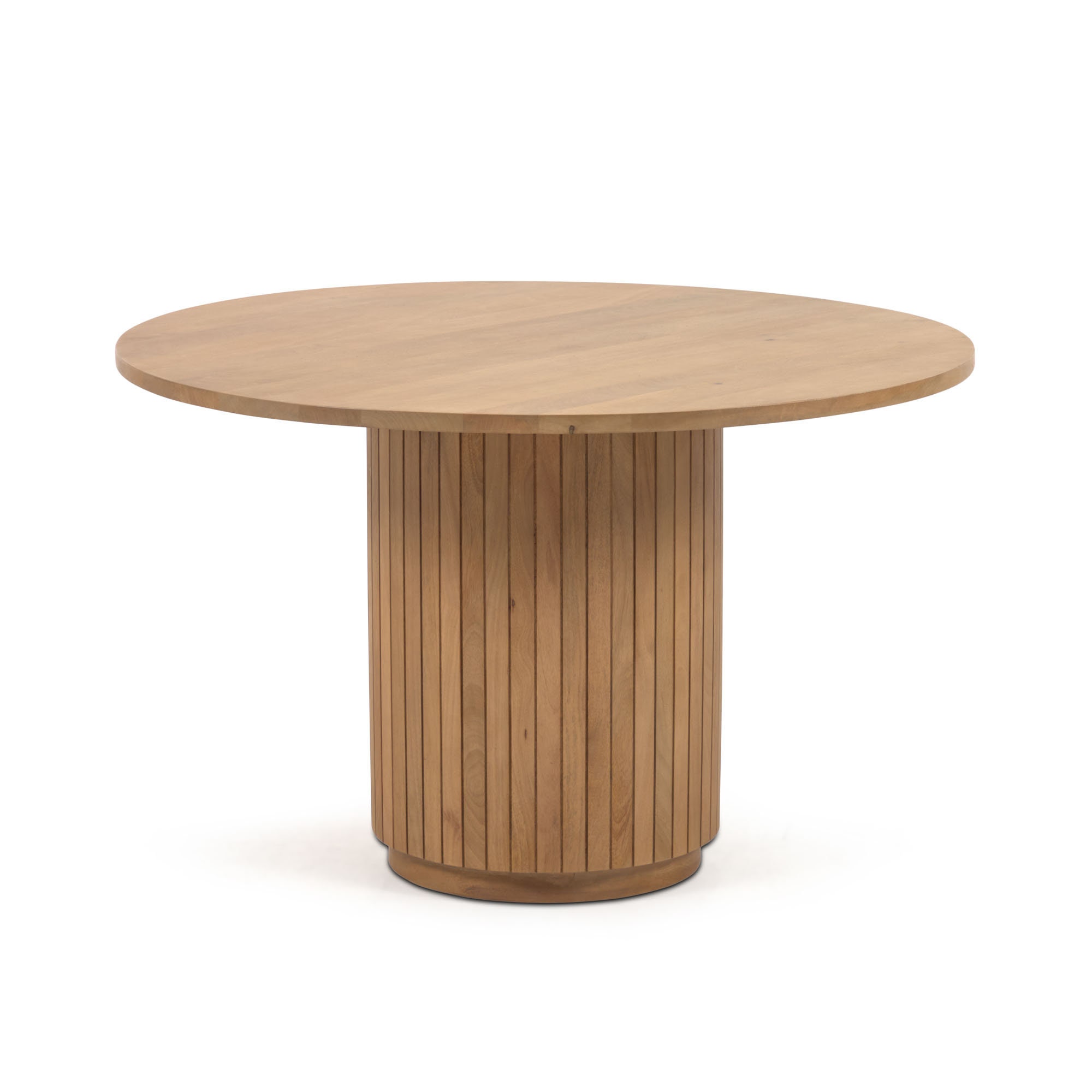 Lucia Luxury Round Solid Acacia Wood Dining Table in Natural / Etsy UK