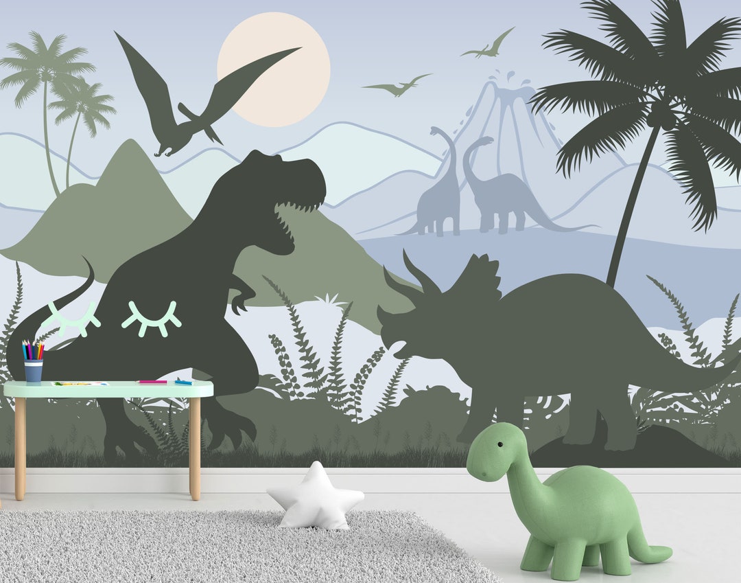 New Dinosaur Trex Wallpaper for Nursery Room Removable, Jurassic World ...