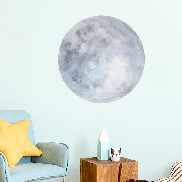 Moon Wall Decal Etsy