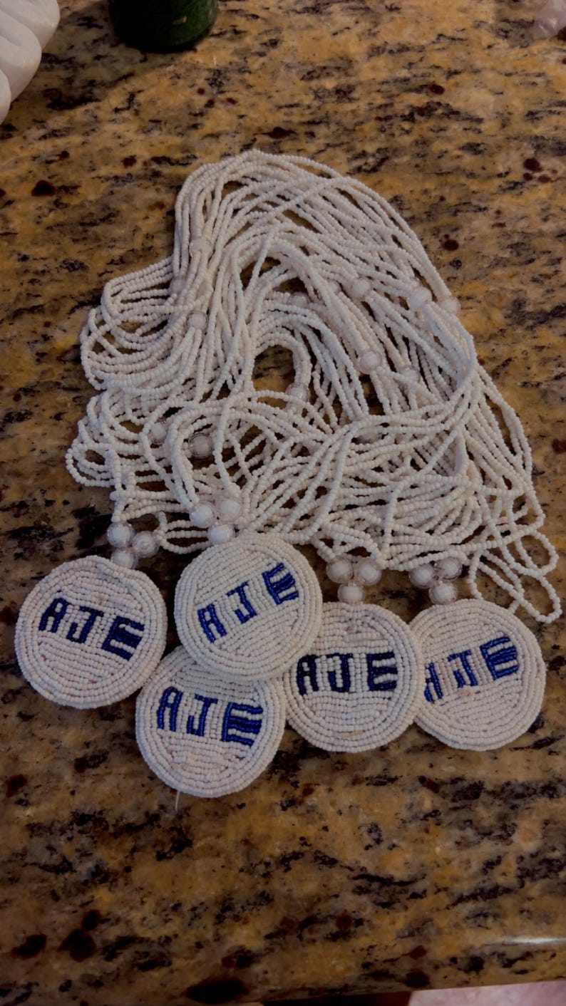 Orisa Eleke Yoruba Ifa Collar con cuentas Collar Colgante imagen 12