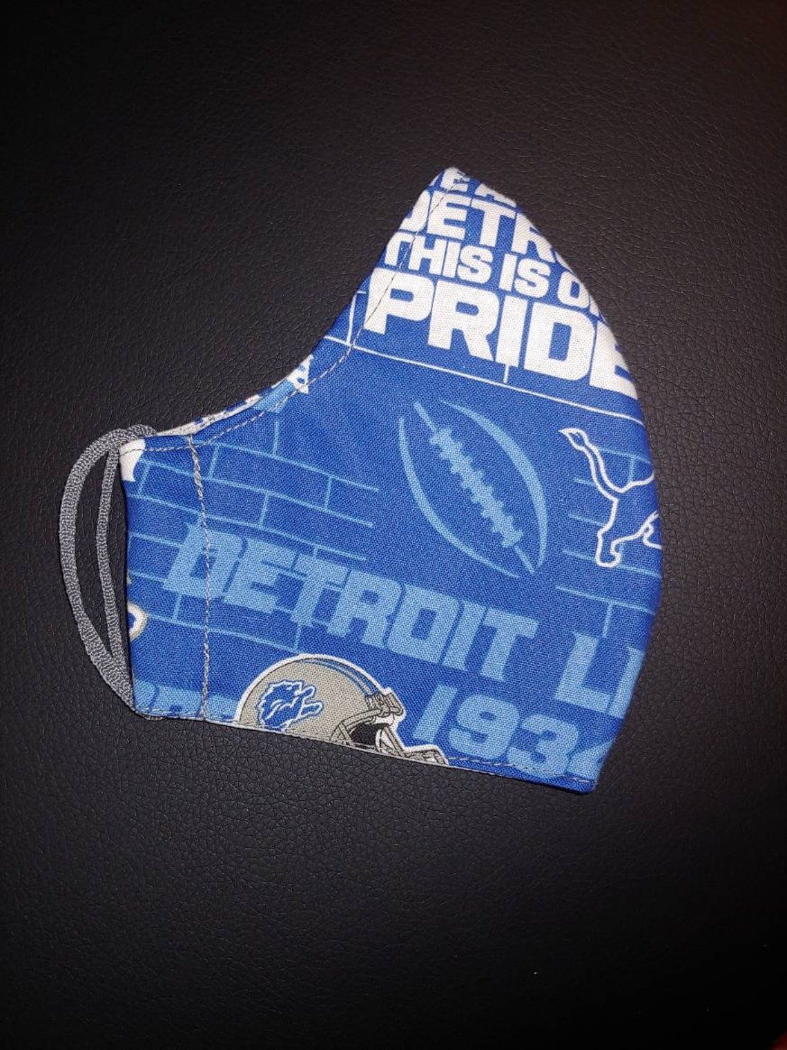 Detroit Lions Face Mask Etsy