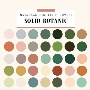 Instagram Highlight Covers SOLID BOTANIC, Instagram Highlight Icons, Instagram Highlights Green, Icons for Instagram Highlights, IG Icons