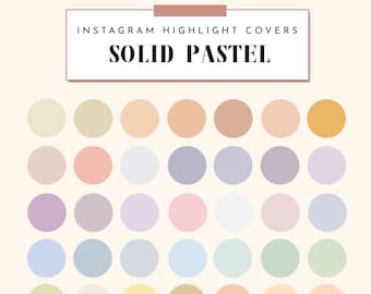 Instagram Highlight Covers SOLID PASTEL, Instagram Highlight Icons, Instagram Highlights Pink, Icons for Instagram Highlights, IG Covers