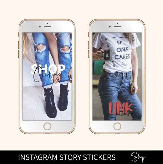 Instagram Story Stickers SHOP, Instagram Stickers SALE, Digital