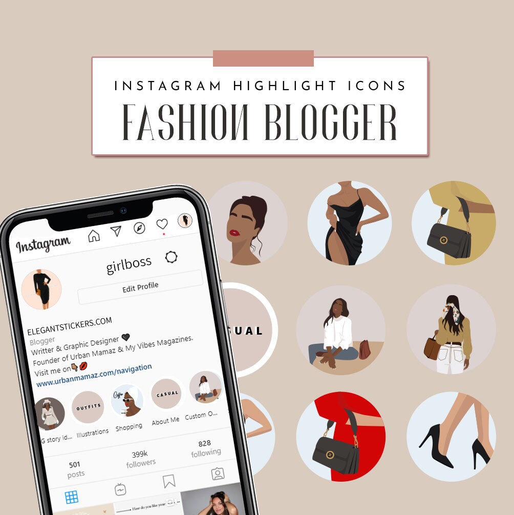 Instagram Highlight Covers FASHION BLOGGER Instagram -  México