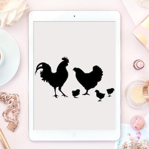 Chicken SVG Design Thanksgiving PNG PDF Vector Cut File