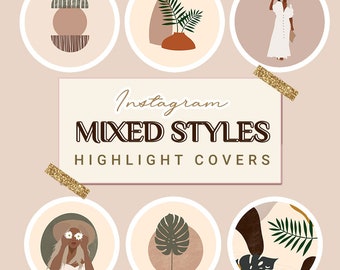 Instagram Highlight Covers MIXED STYLES, Instagram Highlight Icons, Instagram Highlights, Icons for Instagram Highlights