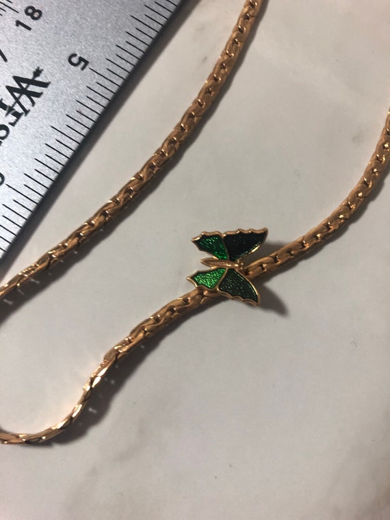 avon butterfly necklace