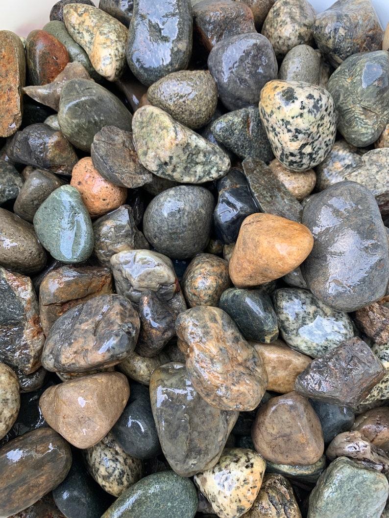 5 lb. bag of 3/4 River Rock Naturally tumbled washed & | Etsy