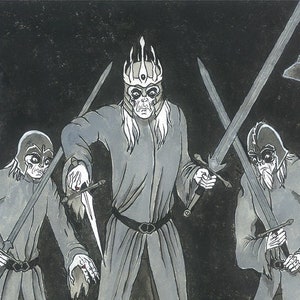 Il Signore degli Anelli - Illustrazione - Frodo e il Re Stregone