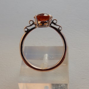Handmade  9ct / 9k Red Gold Citrine Ring