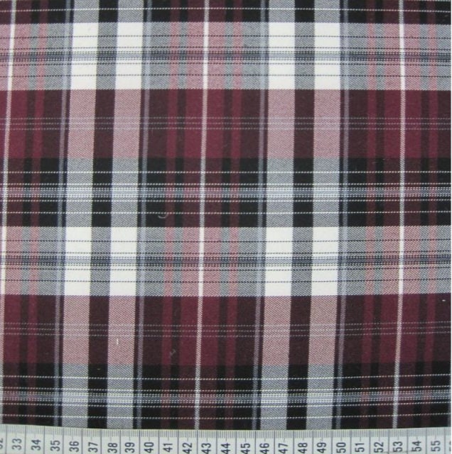 Cotton Flannel Stitched Patchwork Madras Plaid Squares in Burgundy Navy  Light Blue Kelly Forest Green Gray White 44 Wide Cotton Flannel Fabric by  the