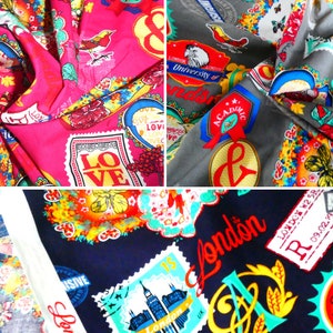 London Love Cotton Fabric 3 Colors