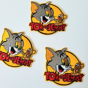 Tom en Jerry Opstrijkappliqués Cartoonpatches voor kinderkleding Tassen en knutsels Opruiming bij Closing Shop