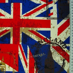 Union Jack Canvas Fabric Home Decor and Upholstery Clearance from Closing Shop