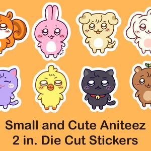 Small and Cute Ateez Aniteez 2 inch Die Cut Stickers