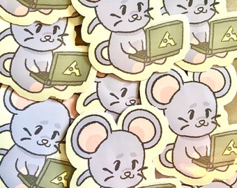 Computer Mouse 3 inch Die Cut Sticker