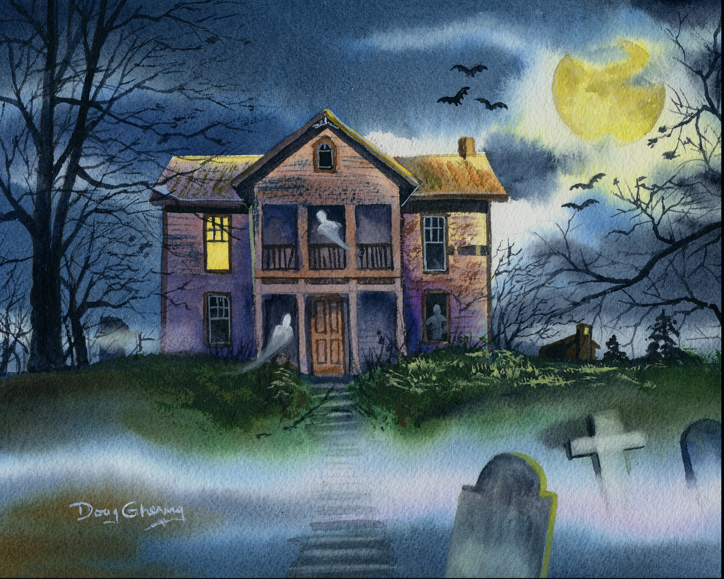 Spooky Haunted House, Scary, Ghost Filled, Spooky, Wicked