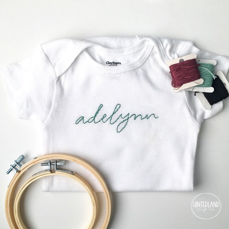 Personalized Onesie Baby Name Onesie Baby Shower Gift Custom Etsy