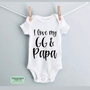 i love my grandparents onesie