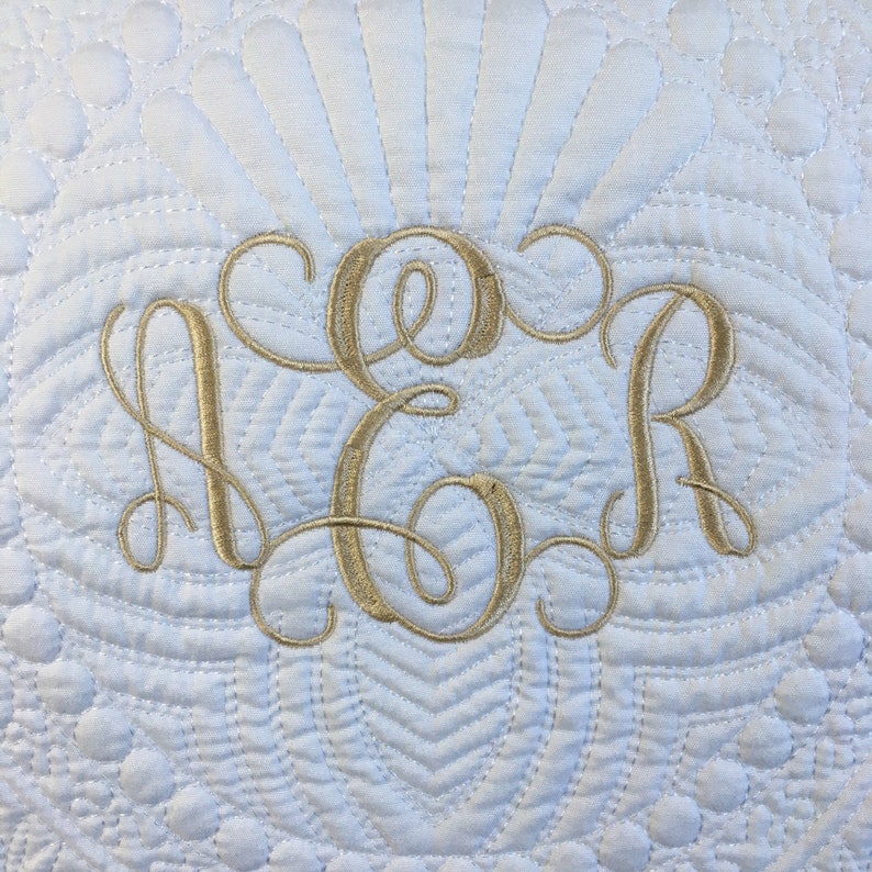 Personalized New Mom Baby Shower Gift Custom Baby Name Heirloom Keepsake Quilt Embroidered Monogram Blanket for Baby Girl or Boy image 10