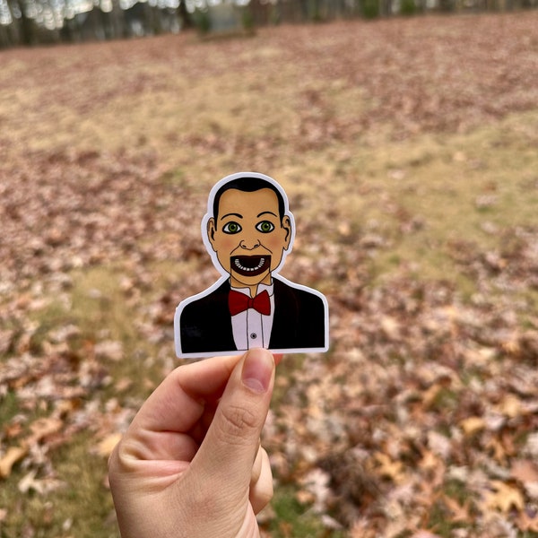 Slappy the dummy sticker | Slappy | Goosebumps | Horror stickers | Spooky stickers