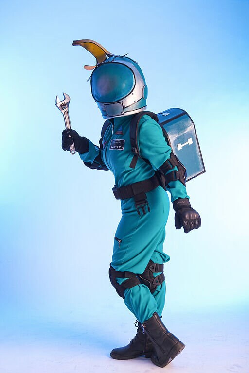 Among Us imposter cosplay costume for kids astronaut