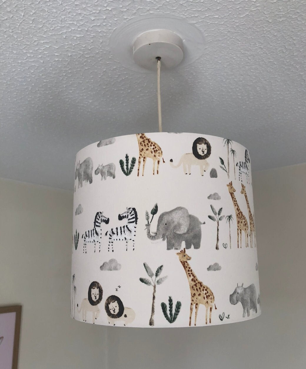 Zebra Jungle Animal Dunelm Lampshade Nursery Lampshade