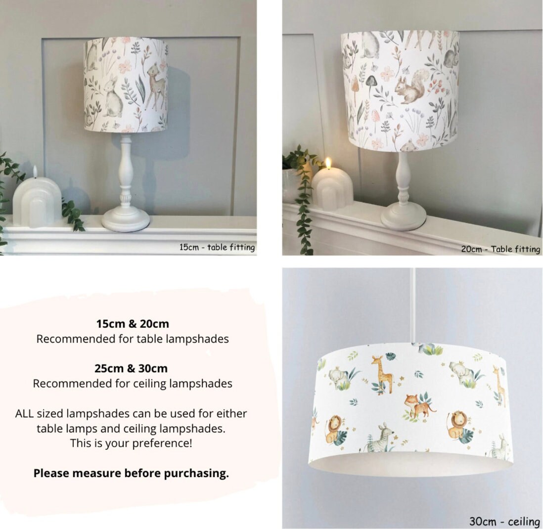 Zebra jungle animal dunelm lampshade nursery lampshade etsy