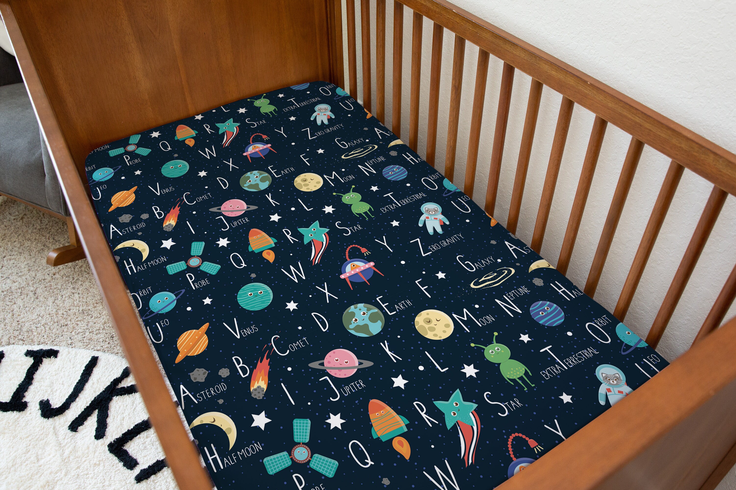 Space Cot Bedding Etsy UK
