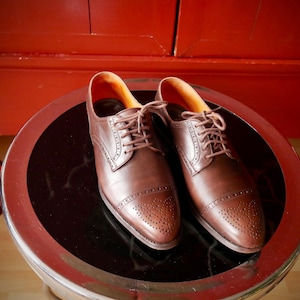 Carmina DERBY SHOES women&#39;s lace-up shoes, Oxford, half brogues, handmade in Spain, size 6/39, dark brown