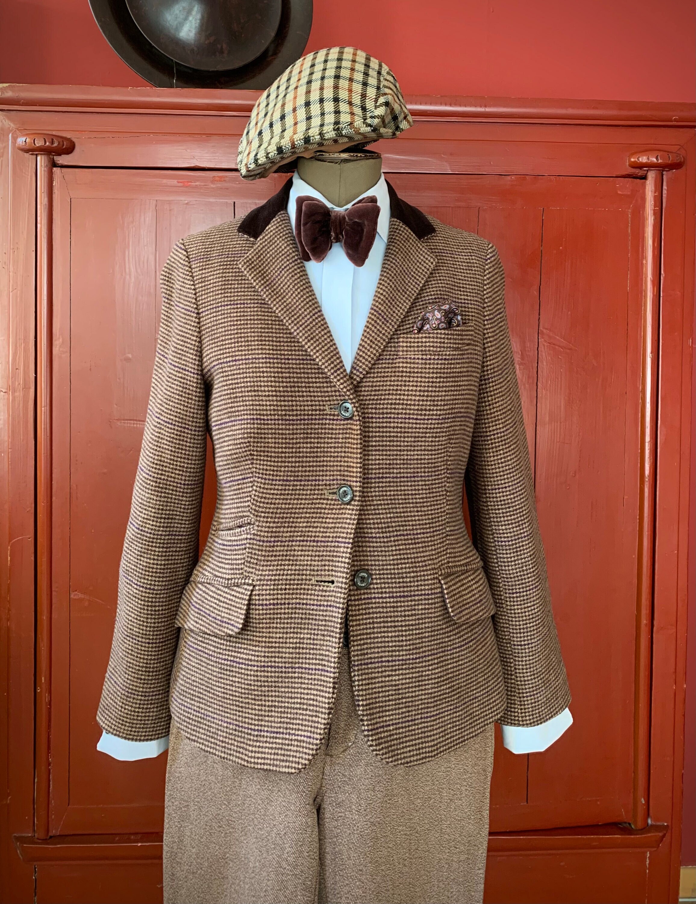 Very British CHAPS by Ralph Lauren Tweed Blazer in Equestrian Etsy