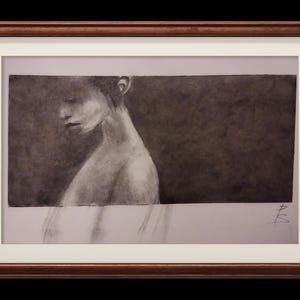 Fade away. This is a original charcoal drawing by pantelstudio