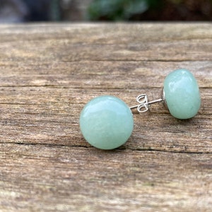 Boucles d'oreilles en pierre naturelle, Made in France Aventurine