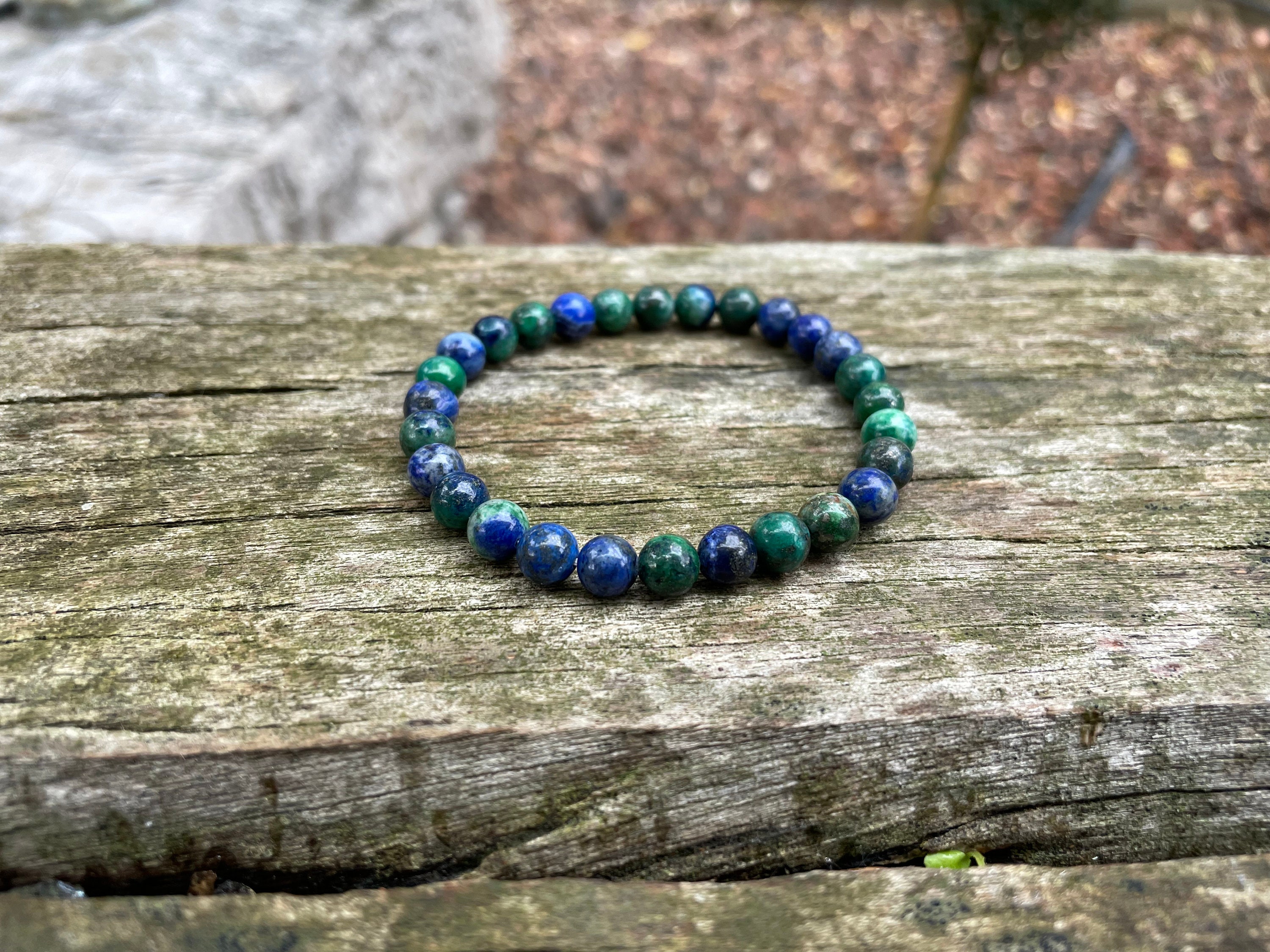 Azurite Malachite Bracelet, Wholesale Handmade Stretch Bracelet - Dearbeads