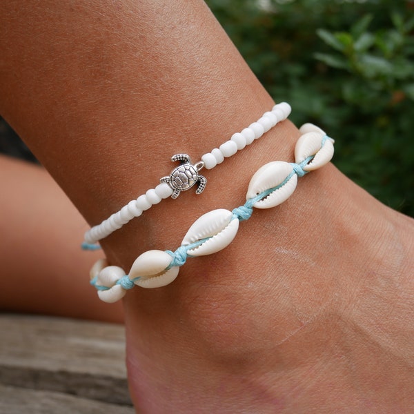 Turtle Anklet - Etsy